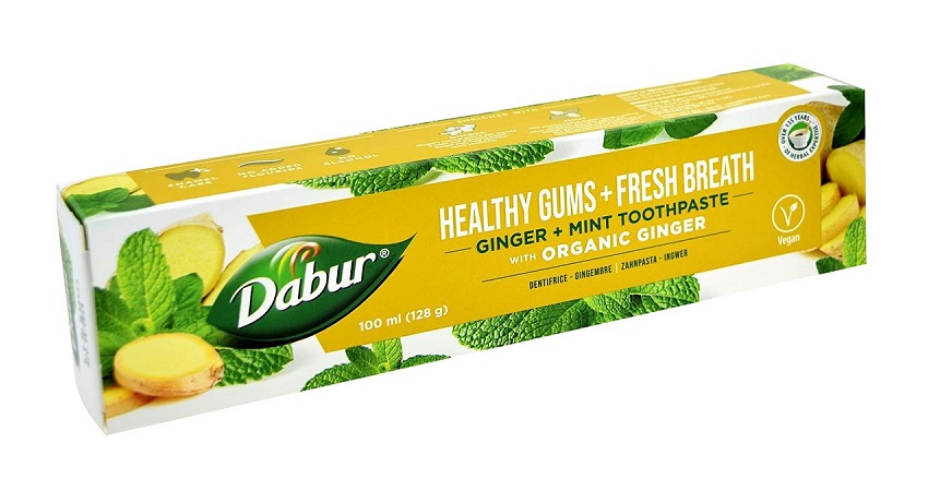 Dentifricio con zenzero bio e menta - Dabur 100ml. Dentifricio con zenzero bio e menta - Dabur 100ml.